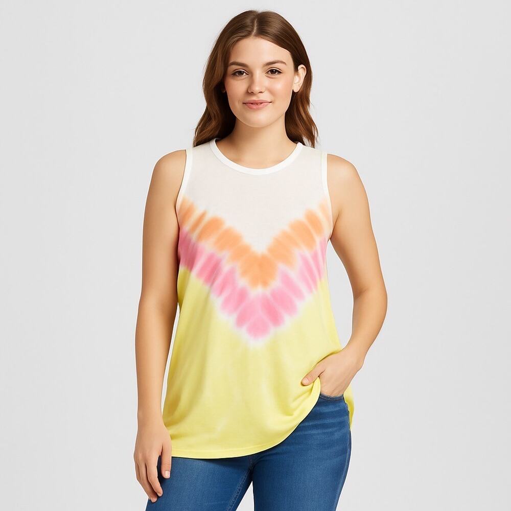 EUC FSL Apparel Sleeveless Tie-Dye Swing Tank Top – Size Small - W61